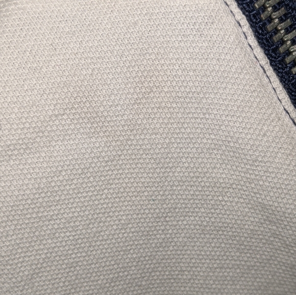 Tommy Hilfiger Colourblock pink navy grey white Zipper Polo Golf Tee Logo Patch - Picture 5 of 5